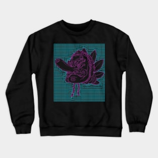 Aesthetic Synthwave Neon Pink Tengu Crewneck Sweatshirt